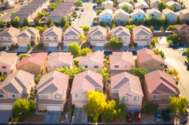 上から見た住宅街